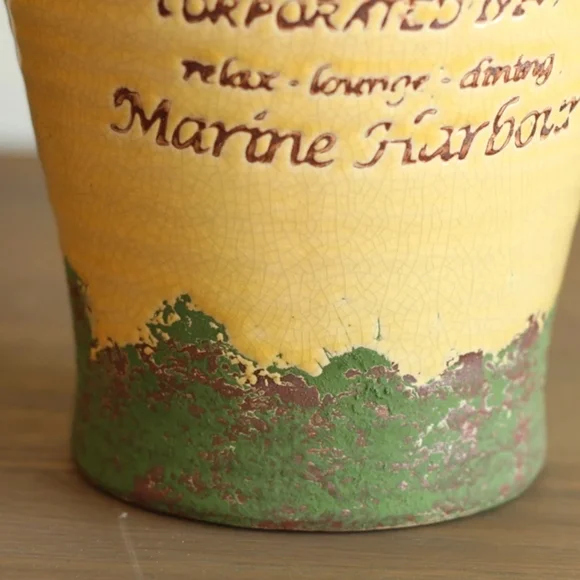 Vintage-antique retro old  three ears flower Pitcher/Vase - Picture 9 of 10